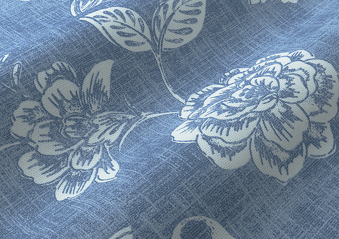 Bird Garden, Denim - Roman Blind - Image 4